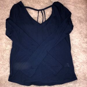 Long sleeve open back